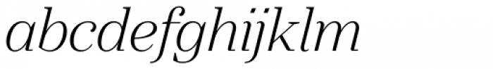 Gwyner Light Italic Font LOWERCASE