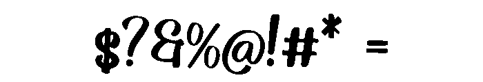 Gypsy_Shine Font OTHER CHARS