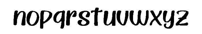 Gypsy_Shine Font LOWERCASE