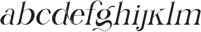 Gyahegi Italic otf (400) Font LOWERCASE