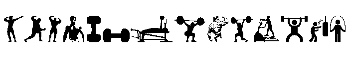 GYM Font UPPERCASE