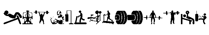 GYM Font UPPERCASE