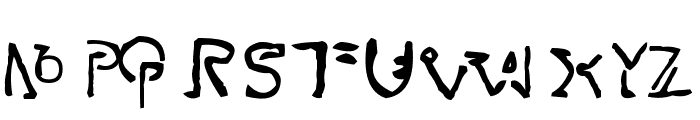 Gylphs of the Ancients Font LOWERCASE
