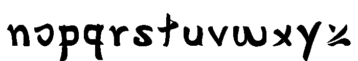 Gyosho Font LOWERCASE