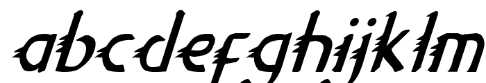 Gypsy Road Condensed Italic Font LOWERCASE