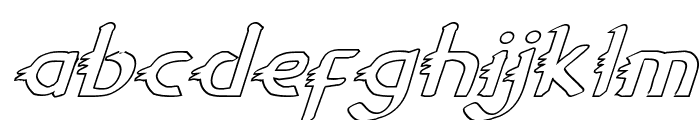 Gypsy Road Outline Italic Font LOWERCASE