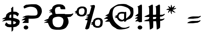 Gypsy Road Font OTHER CHARS