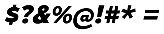 Gymkhana Heavy Italic Font OTHER CHARS