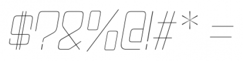 Gyparody Ultralight Italic Font OTHER CHARS