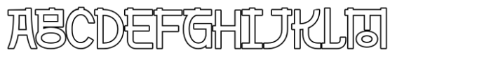 Gyeora Outline Font UPPERCASE