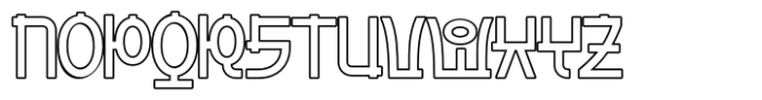 Gyeora Outline Font UPPERCASE
