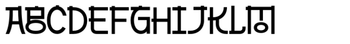 Gyeora Regular Font UPPERCASE