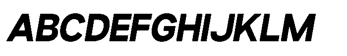 Gypsy Nue Extra Bold-Italic Font UPPERCASE