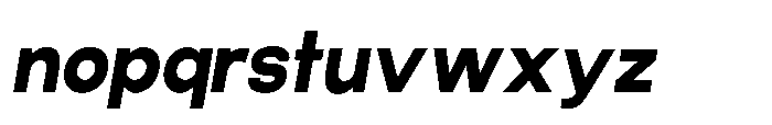 Gypsy Nue Extra Bold-Italic Font LOWERCASE