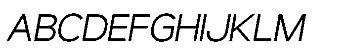 Gypsy Nue Extra Light-Italic Font UPPERCASE