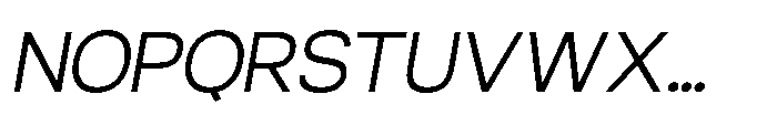 Gypsy Nue Extra Light-Italic Font UPPERCASE