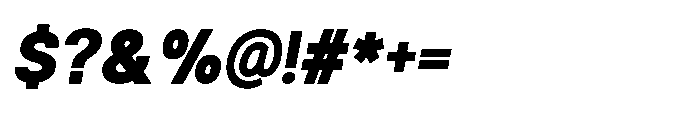 Gypsy Nue Heavy-Italic Font OTHER CHARS