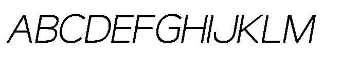 Gypsy Nue Thin-Italic Font UPPERCASE