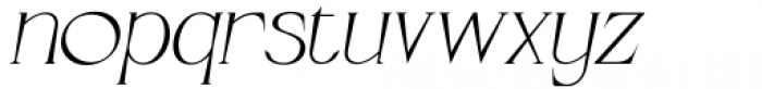 Gyro Italic Font LOWERCASE