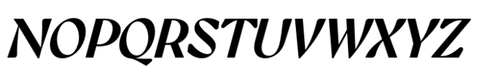 Gyst Bold Italic Font UPPERCASE