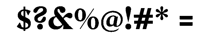 Gza Bold2 Font OTHER CHARS