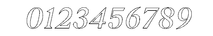 Gza Italic Font OTHER CHARS