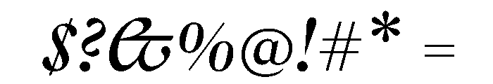 Gza Italic2 Font OTHER CHARS