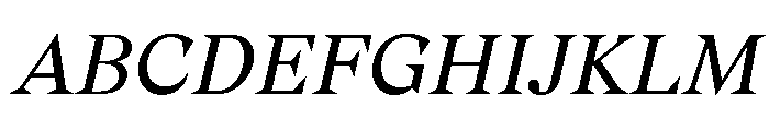 Gza Italic2 Font UPPERCASE
