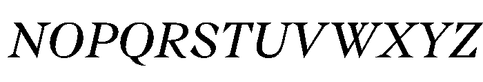 Gza Italic2 Font UPPERCASE