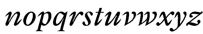 Gza Italic2 Font LOWERCASE