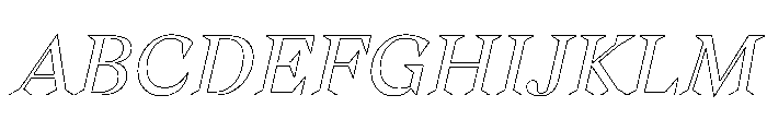 Gza Italic Font UPPERCASE