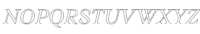 Gza Italic Font UPPERCASE
