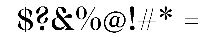Gza LightSuper Font OTHER CHARS