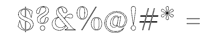 Gza LightSuper2 Font OTHER CHARS