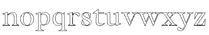 Gza LightSuper2 Font LOWERCASE