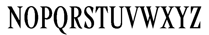 Gza RegularCompressed Font UPPERCASE