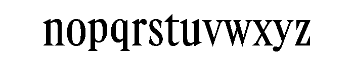 Gza RegularCompressed Font LOWERCASE