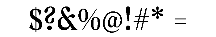 Gza RegularCondensed Font OTHER CHARS