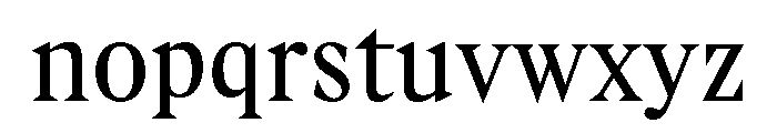 Gza RegularCondensed Font LOWERCASE