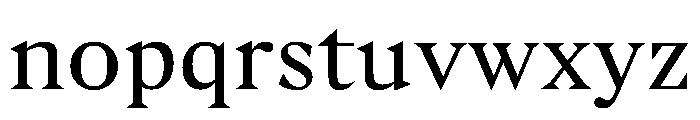 Gza Regular Font LOWERCASE