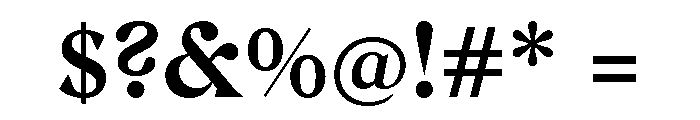 Gza SemiBold Font OTHER CHARS