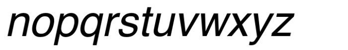 H Central Italic Font LOWERCASE
