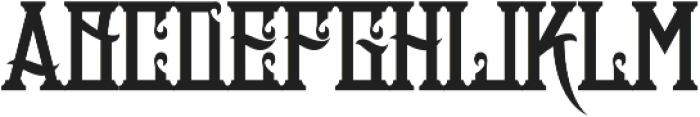 H74 Pythian otf (400) Font UPPERCASE