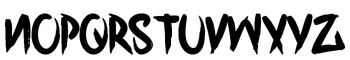 H74 Corpse Paint Font UPPERCASE