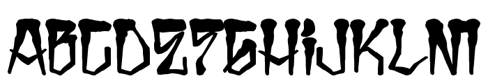 H74 East Zombie High Font LOWERCASE