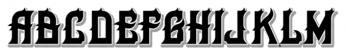 H74 Her Majesty Black Font LOWERCASE