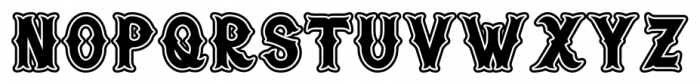 H74 Warriors Heavy Font LOWERCASE