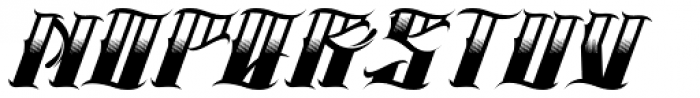 H74 Cadaver Ink Italic Font UPPERCASE