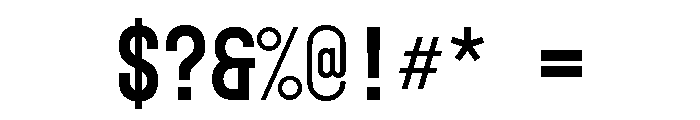 Hackney Medium Font OTHER CHARS