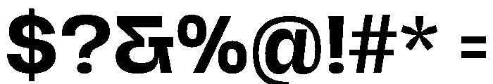 Hagrid Text Bold Font OTHER CHARS
